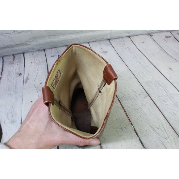 Vintage Red Wing Brown Leather Pull on Western Cowboy Work Boots Size 9.5 E - Picture 6 of 9